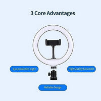 26cm LED Ring Light with Phone Holder – Single Color | ALL BAZAR