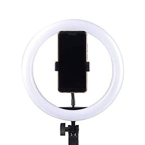 26cm LED Ring Light with Phone Holder – Single Color | ALL BAZAR