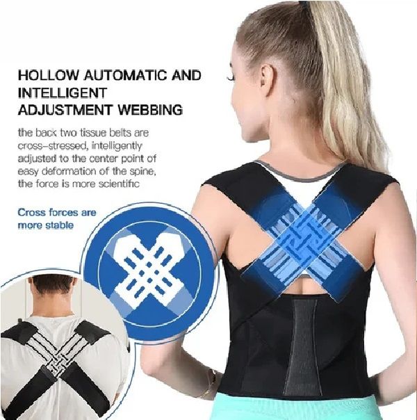 Hollow Webbing Posture Belt – Automatic Adjustment & Shoulder Support | ALL BAZAR