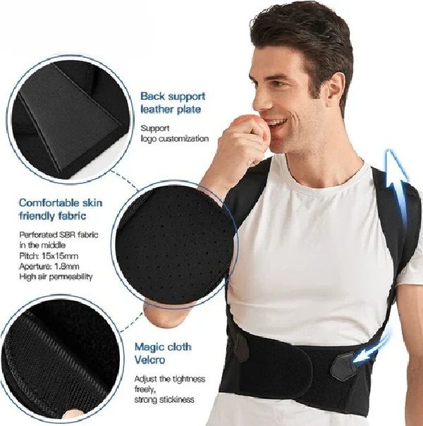 Hollow Webbing Posture Belt – Automatic Adjustment & Shoulder Support | ALL BAZAR
