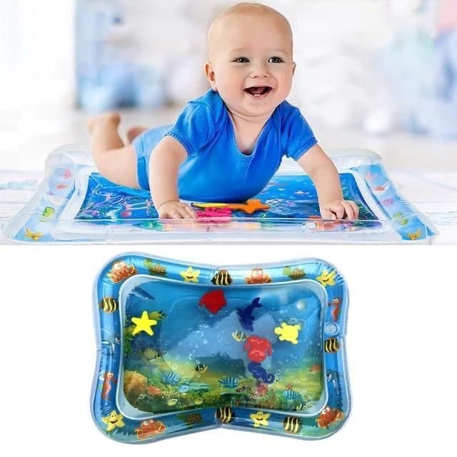 🐠 Inflatable Tummy Time Water Mat for Babies – Sensory Play & Muscle Training | ALL BAZAR