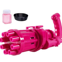 🫧 Kids Automatic Bubble Gatling Gun | Summer Soap Bubble Machine | Outdoor Fun Toy