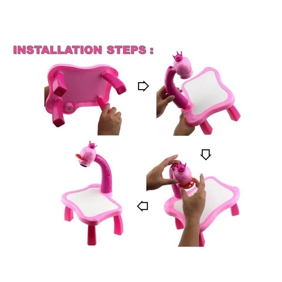 🎨 Kids Drawing Projector Sketch Desk – Learn to Draw Art Toy with Tracing Slides | ALL BAZAR