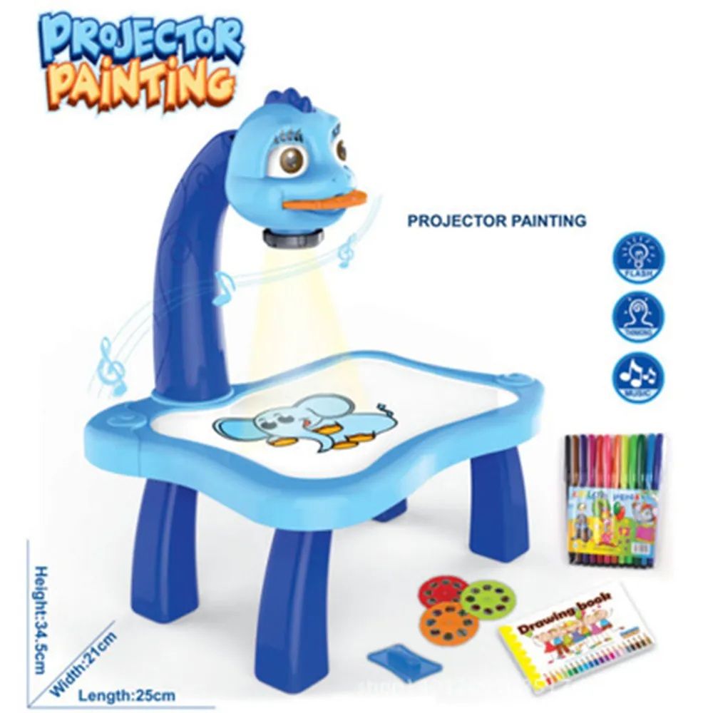 🎨 Kids Drawing Projector Sketch Desk – Learn to Draw Art Toy with Tracing Slides | ALL BAZAR