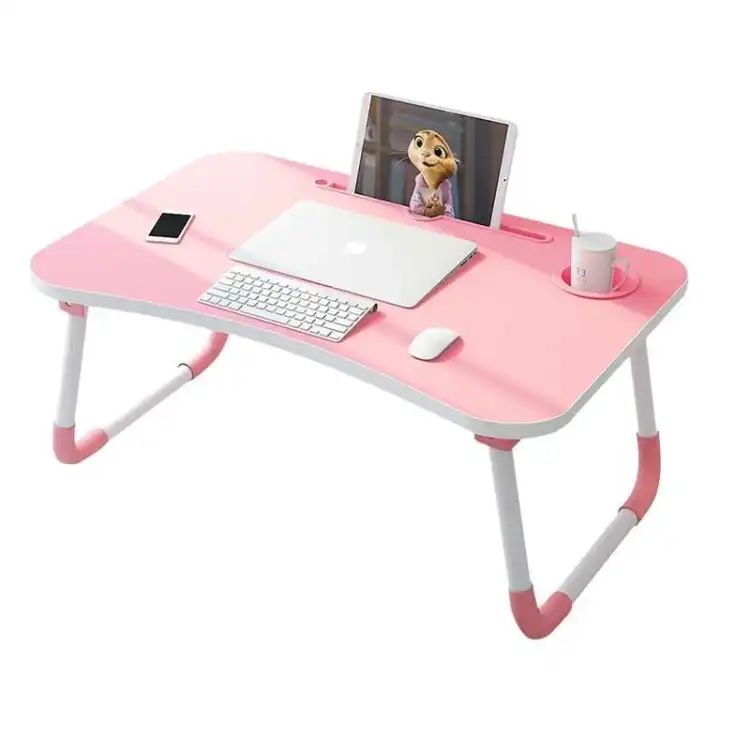 Foldable Laptop Table with Cup & Tab Holder – Multipurpose Bed & Study Desk | ALL BAZAR