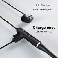 Lenovo HE05 Neckband Bluetooth Earphones – Wireless Headset with Deep Bass & Long Battery | ALL BAZAR