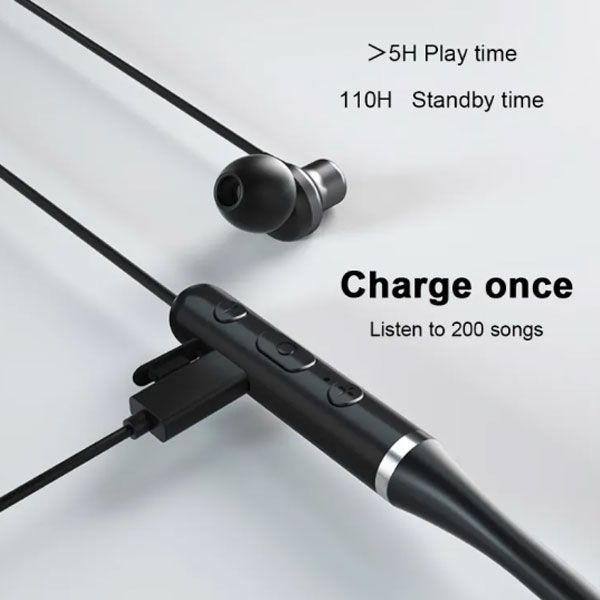 Lenovo HE05 Neckband Bluetooth Earphones – Wireless Headset with Deep Bass & Long Battery | ALL BAZAR