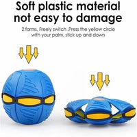 🛸 Magic Flying Saucer Ball with 3 LED Lights | UFO Shape Frisbee to Football Toy