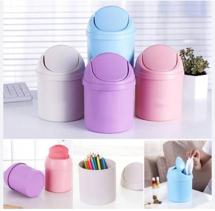 Mini Table Desktop Dustbin – Small Trash Bin for Car, Office, Home & Study Table | ALL BAZAR