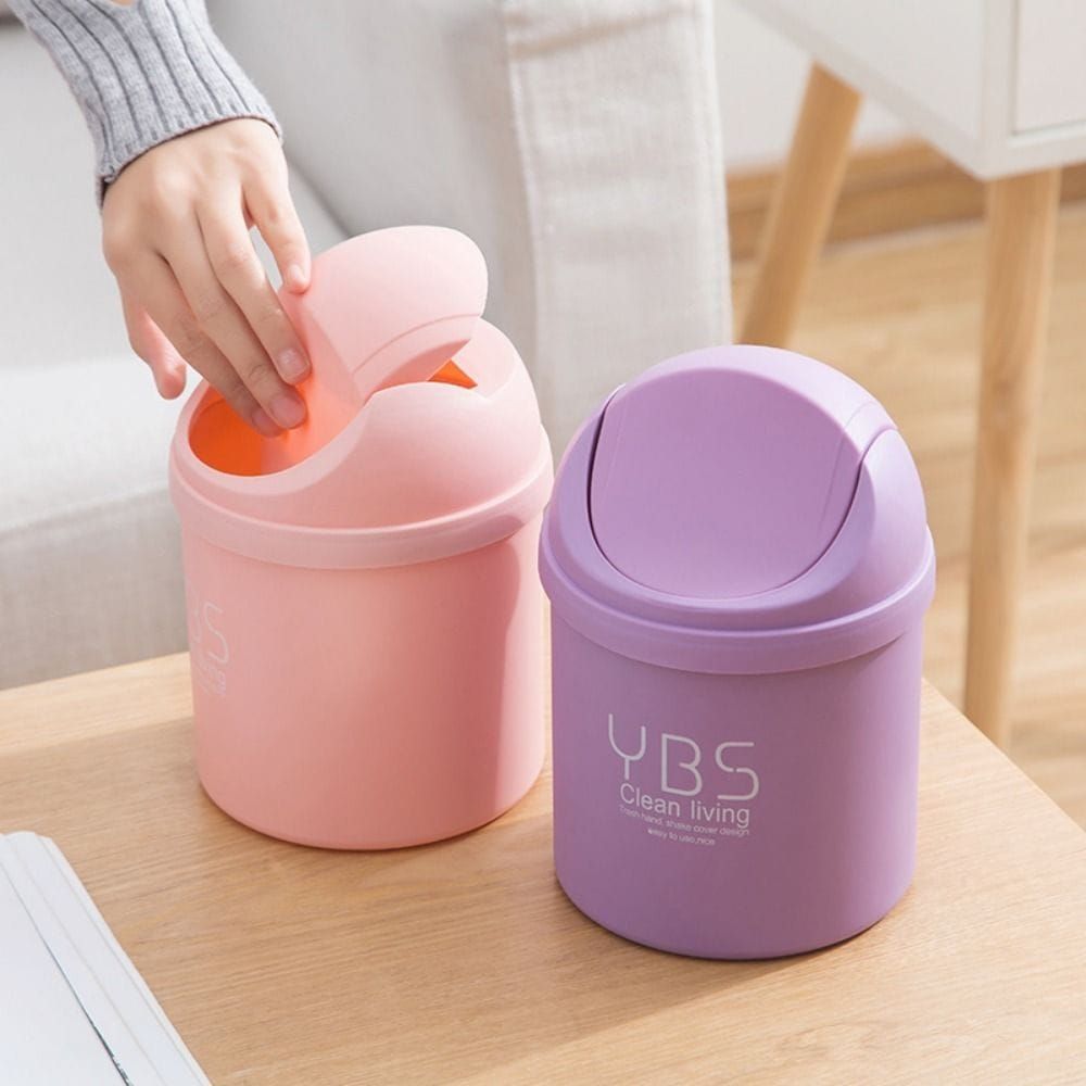 Mini Table Desktop Dustbin – Small Trash Bin for Car, Office, Home & Study Table | ALL BAZAR