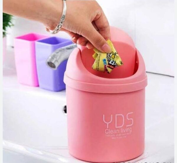 Mini Table Desktop Dustbin – Small Trash Bin for Car, Office, Home & Study Table | ALL BAZAR