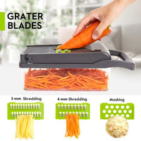12 in 1 Nicer Dicer Plus Vegetable & Fruit Cutter – Multi-Functional Kitchen Chopper | ALL BAZAR