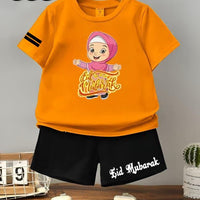 Eid Kids T-Shirt & Shorts Set – Customizable | New Festive Collection – ALL BAZAR
