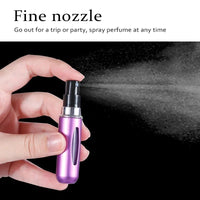 Pack of 4 – Mini Refillable Perfume Atomizer Bottles (5ml Each) | ALL BAZAR