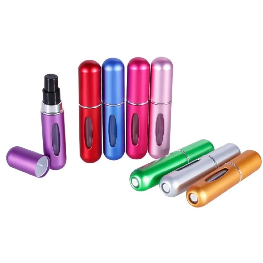 Pack of 4 – Mini Refillable Perfume Atomizer Bottles (5ml Each) | ALL BAZAR