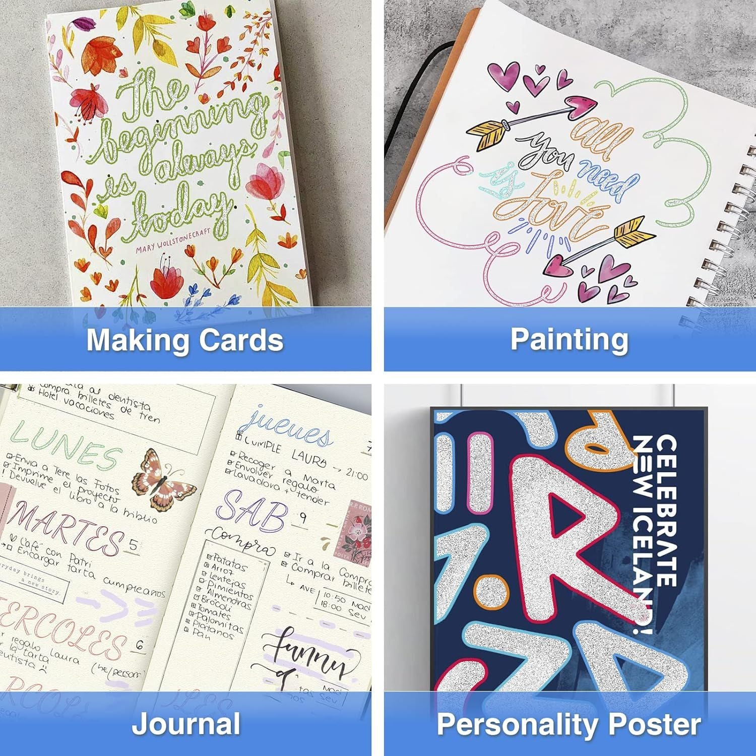 12-Color Shimmer Outline Markers for Kids – Double Line Glitter Pens | ALL BAZAR