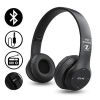P47 Wireless Bluetooth Foldable Headphone – Noise Cancelling, Sweatproof, Mic & Memory Card Slot | ALL BAZAR