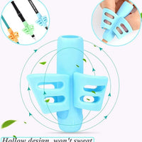 ✍️ 5-Pack Pencil Grips for Kids – Soft Silicone Handwriting Trainer | ALL BAZAR