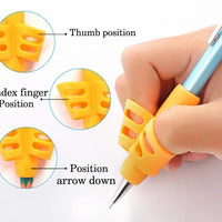 ✍️ 5-Pack Pencil Grips for Kids – Soft Silicone Handwriting Trainer | ALL BAZAR
