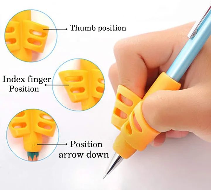 ✍️ 5-Pack Pencil Grips for Kids – Soft Silicone Handwriting Trainer | ALL BAZAR