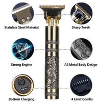 T9 Professional Hair & Beard Trimmer – Rechargeable Plastic Body | ALL BAZAR