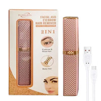 Rechargeable 2-in-1 Women’s Hair Remover & Facial Trimmer – Painless Beauty Tool | ALL BAZAR