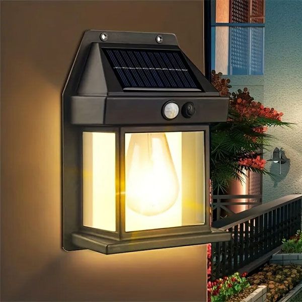 Solar Sensor Light Outdoor Waterproof Tungsten Filament Lamp – Intelligent Induction Wall Lamp | ALL BAZAR