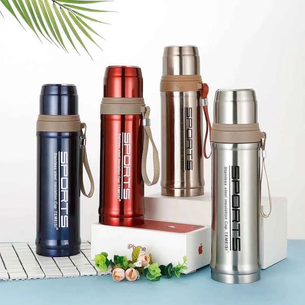 Sports Vacuum Flask 750ml – Stainless Steel Hot & Cold Thermos Water Bottle | ALL BAZAR