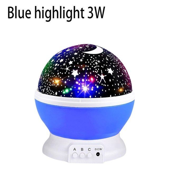 Star Lamp Projector – 360° Rotating Starry Sky Moon Night Light | LED RGB Galaxy Projector Lamp | ALL BAZAR