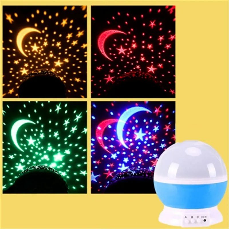 Star Lamp Projector – 360° Rotating Starry Sky Moon Night Light | LED RGB Galaxy Projector Lamp | ALL BAZAR
