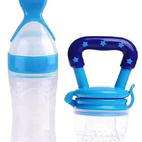 🍼 Combo Baby Spoon Feeder Bottle + Free Fruit Pacifier | ALL BAZAR