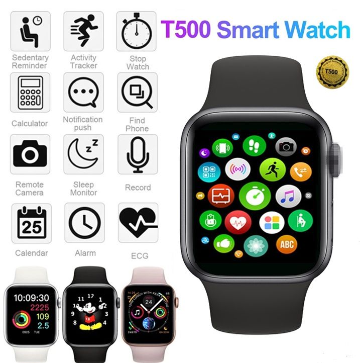 T500 Bluetooth Smart Watch for Men & Women | Call, Music & Fitness Tracker – ALL BAZAR