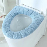 Pack of 2-Toilet Seat Cushion Cover – Warm, Washable, Universal Fit Bathroom Mat | ALL BAZAR