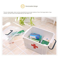 Transparent Plastic Medicine Storage Box | First Aid Kit & Pill Organizer – ALL BAZAR