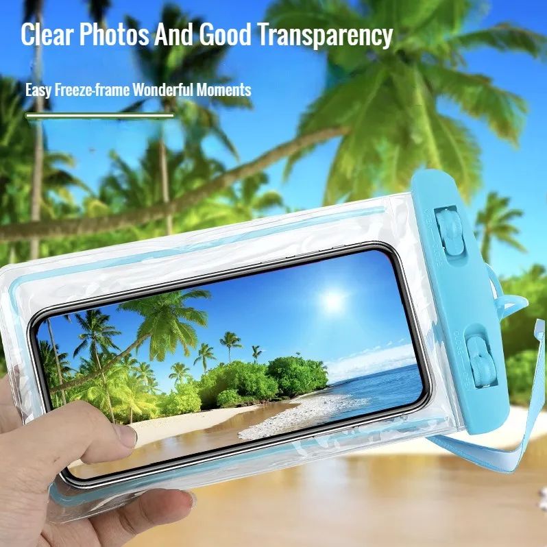 4-Universal Mobile Phone Waterproof Bag – Transparent 3-Layer Sealed Case, Dustproof & Underwater Pouch | ALL BAZAR