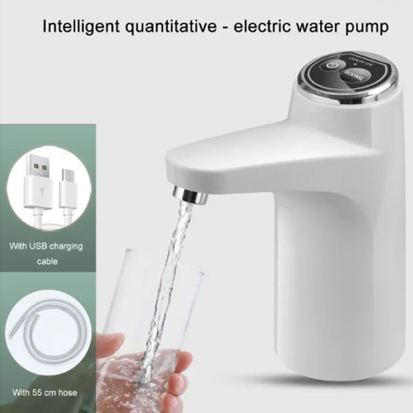 Upgrade Touch Switch Water Pump – USB Rechargeable Automatic Dispenser with Dual Modes | ALL BAZAR