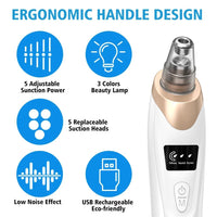 Rechargeable Blackhead Remover Vacuum | Pore Cleaner & Acne Suction Tool | ALL BAZAR