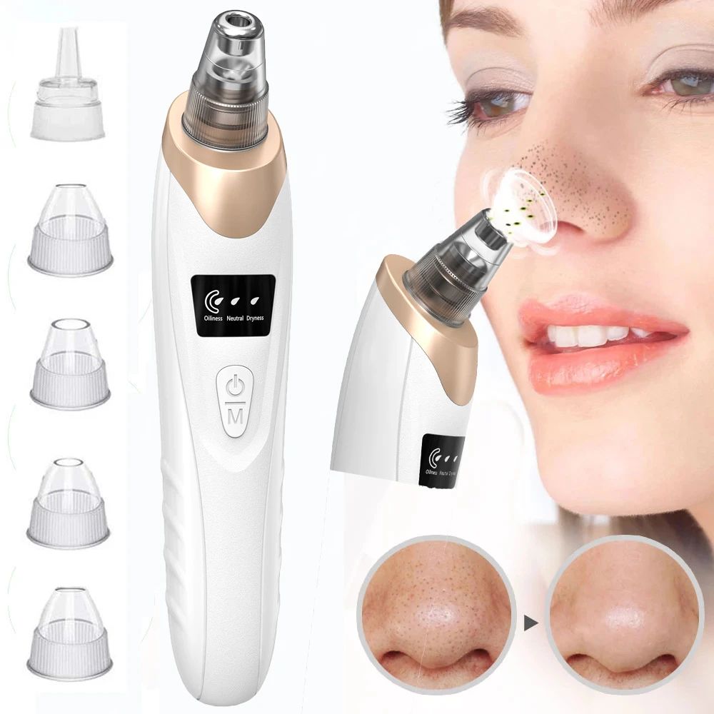 Rechargeable Blackhead Remover Vacuum | Pore Cleaner & Acne Suction Tool | ALL BAZAR