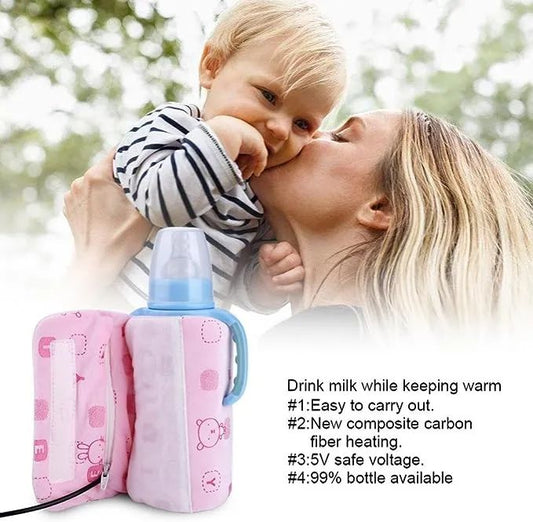 🔌 USB Baby Bottle Warmer – Portable Milk, Coffee & Beverage Heater | ALL BAZAR