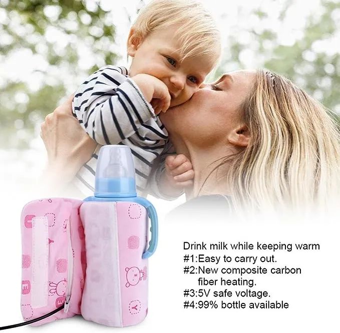 🔌 USB Baby Bottle Warmer – Portable Milk, Coffee & Beverage Heater | ALL BAZAR